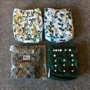 Nora’s nursery cloth diapers